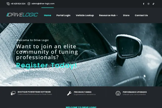 Drive Logic website designed by WebProud